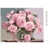 Diamantové maľovanie - PIVÓNIE V SKLE (Rámovanie bez rámu a bez vypnutia plátna, Rozmer 40x50 cm)