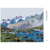 Diamantové maľovanie - POTOK V HORÁCH (Rámovanie bez rámu a bez vypnutia plátna, Rozmer 40x50 cm)