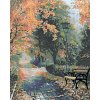 Diamantové maľovanie - PARK V NOVEMBRI (Rámovanie bez rámu a bez vypnutia plátna, Rozmer 40x50 cm)