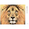 Diamantové maľovanie - LEVÍ POHĽAD (Rámovanie bez rámu a bez vypnutia plátna, Rozmer 40x50 cm)