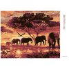 Diamantové maľovanie - SLONI (Rámovanie bez rámu a bez vypnutia plátna, Rozmer 40x50 cm)
