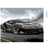Diamantové maľovanie - LAMBORGHINI (Rámovanie bez rámu a bez vypnutia plátna, Rozmer 40x50 cm)