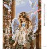Diamantové maľovanie - ANJELIK (Rámovanie bez rámu a bez vypnutia plátna, Rozmer 40x50 cm)