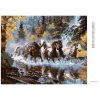 Diamantové maľovanie - STÁDO STRAKAČOV (Rámovanie bez rámu a bez vypnutia plátna, Rozmer 40x50 cm)