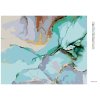 Diamantové maľovanie - TYRKYSOVÁ ABSTRAKCIA (Rámovanie bez rámu a bez vypnutia plátna, Rozmer 40x50 cm)