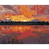 Diamantové maľovanie - KRÁSNY ZÁPAD SLNKA (Rámovanie bez rámu a bez vypnutia plátna, Rozmer 40x50 cm)