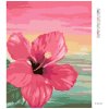 Diamantové maľovanie - RUŽOVÝ IBIŠTEK (Rámovanie bez rámu a bez vypnutia plátna, Rozmer 40x50 cm)