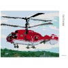 Diamantové maľovanie - ZÁCHRANÁRSKY VRTUĽNÍK (Rámovanie bez rámu a bez vypnutia plátna, Rozmer 40x50 cm)
