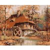 Diamantové maľovanie - STARÝ MLYN (Rámovanie bez rámu a bez vypnutia plátna, Rozmer 40x50 cm)