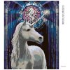 Diamantové maľovanie - BIELY JEDNOROŽEC (Rámovanie bez rámu a bez vypnutia plátna, Rozmer 40x50 cm)
