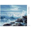 Diamantové maľovanie - ROZBÚRENÉ MORE (Rámovanie bez rámu a bez vypnutia plátna, Rozmer 40x50 cm)