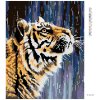Diamantové maľovanie - TIGER PRI VODOPÁDE (Rámovanie bez rámu a bez vypnutia plátna, Rozmer 40x50 cm)