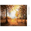 Diamantové maľovanie - JESENNÝ LES (Rámovanie bez rámu a bez vypnutia plátna, Rozmer 40x50 cm)
