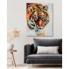 Diamantové maľovanie - TIGER V SNEHU (Rámovanie bez rámu a bez vypnutia plátna, Rozmer 40x50 cm)