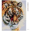 Diamantové maľovanie - TIGER V SNEHU (Rámovanie bez rámu a bez vypnutia plátna, Rozmer 40x50 cm)