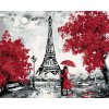 Diamantové maľovanie - PARÍŽ EIFFELOVA VEŽA BOZK (Rámovanie bez rámu a bez vypnutia plátna, Rozmer 40x50 cm)
