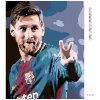 Diamantové maľovanie - MESSI V DRESE (Rámovanie bez rámu a bez vypnutia plátna, Rozmer 40x50 cm)