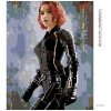 Diamantové maľovanie - AVENGERS BLACK WIDOW II (Rámovanie bez rámu a bez vypnutia plátna, Rozmer 40x50 cm)