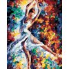 Diamantové maľovanie - TANEČNICA VO FARBÁCH (Rámovanie bez rámu a bez vypnutia plátna, Rozmer 40x50 cm)