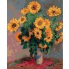 Diamantové maľovanie - SLNEČNICA (CLAUDE MONET) (Rámovanie bez rámu a bez vypnutia plátna, Rozmer 40x50 cm)