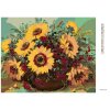 Diamantové maľovanie - KRÁSNE ŽLTÉ SLNEČNICE (Rámovanie bez rámu a bez vypnutia plátna, Rozmer 40x50 cm)
