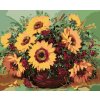 Diamantové maľovanie - KRÁSNE ŽLTÉ SLNEČNICE (Rámovanie bez rámu a bez vypnutia plátna, Rozmer 40x50 cm)