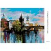 Diamantové maľovanie - FAREBNÝ KARLOV MOST (Rámovanie bez rámu a bez vypnutia plátna, Rozmer 40x50 cm)