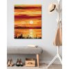Diamantové maľovanie - VÝCHOD SLNKA (Rámovanie bez rámu a bez vypnutia plátna, Rozmer 40x50 cm)