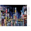 Diamantové maľovanie - POHĽAD NA NOČNÝ NEW YORK (Rámovanie bez rámu a bez vypnutia plátna, Rozmer 40x50 cm)