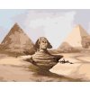 Diamantové maľovanie - SFINGA A PYRAMÍDY EGYPT (Rámovanie bez rámu a bez vypnutia plátna, Rozmer 40x50 cm)