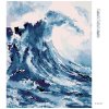 Diamantové maľovanie - MORSKÉ VLNY (Rámovanie bez rámu a bez vypnutia plátna, Rozmer 40x50 cm)