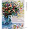 Diamantové maľovanie - KYTICA ČERSTVÝCH KVETOV (Rámovanie bez rámu a bez vypnutia plátna, Rozmer 40x50 cm)