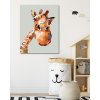 Diamantové maľovanie - MAĽOVANÁ ŽIRAFA (Rámovanie bez rámu a bez vypnutia plátna, Rozmer 40x50 cm)