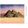 Diamantové maľovanie - EGYPT PYRAMÍDY (Rámovanie bez rámu a bez vypnutia plátna, Rozmer 40x50 cm)