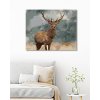 Diamantové maľovanie - DOSPELÝ JELEŇ (Rámovanie bez rámu a bez vypnutia plátna, Rozmer 40x50 cm)