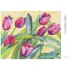 Diamantové maľovanie - FIALOVÉ TULIPÁNY (Rámovanie bez rámu a bez vypnutia plátna, Rozmer 40x50 cm)