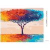 Diamantové maľovanie - FAREBNÝ STROM (Rámovanie bez rámu a bez vypnutia plátna, Rozmer 40x50 cm)