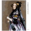 Diamantové maľovanie - PORTRÉT ADA LOVELACE (ALFRED EDWARD CHALON) (Rámovanie bez rámu a bez vypnutia plátna, Rozmer 40x50 cm)