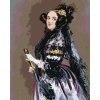 Diamantové maľovanie - PORTRÉT ADA LOVELACE (ALFRED EDWARD CHALON) (Rámovanie bez rámu a bez vypnutia plátna, Rozmer 40x50 cm)