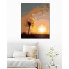 Diamantové maľovanie - PÚPAVA A ZAPADAJÚCE SLNKO (Rámovanie bez rámu a bez vypnutia plátna, Rozmer 40x50 cm)