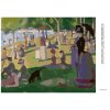 Diamantové maľovanie - NEDEĽNÉ POPOLUDNIE NA OSTROVE GRANDE JATTE (G. SEURAT) (Rámovanie bez rámu a bez vypnutia plátna, Rozmer 40x50 cm)