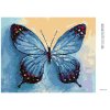 Diamantové maľovanie - MODRÝ MOTÝĽ (Rámovanie bez rámu a bez vypnutia plátna, Rozmer 40x50 cm)