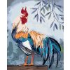 Diamantové maľovanie - PESTRÝ KOHÚT (Rámovanie bez rámu a bez vypnutia plátna, Rozmer 40x50 cm)