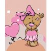 Diamantové maľovanie - MALÝ MEDVEĎ S MAŠĽOU (Rámovanie bez rámu a bez vypnutia plátna, Rozmer 40x50 cm)