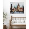 Diamantové maľovanie - KARLOV MOST NA JESEŇ (Rámovanie bez rámu a bez vypnutia plátna, Rozmer 40x50 cm)