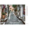 Diamantové maľovanie - HISTORICKÁ ULIČKA V PROVENCE (Rámovanie bez rámu a bez vypnutia plátna, Rozmer 40x50 cm)