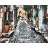 Diamantové maľovanie - HISTORICKÁ ULIČKA V PROVENCE (Rámovanie bez rámu a bez vypnutia plátna, Rozmer 40x50 cm)