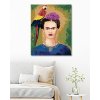 Diamantové maľovanie - FRIDA KAHLO A PAPAGÁJ (Rámovanie bez rámu a bez vypnutia plátna, Rozmer 40x50 cm)
