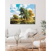 Diamantové maľovanie - STROMY PRI PRIEKE (Rámovanie bez rámu a bez vypnutia plátna, Rozmer 40x50 cm)