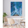 Diamantové maľovanie - ZIMNÁ PRECHÁDZKA POD LAMPAMI (Rámovanie bez rámu a bez vypnutia plátna, Rozmer 40x50 cm)